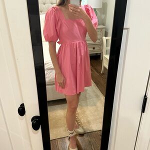 Pink babydoll dress